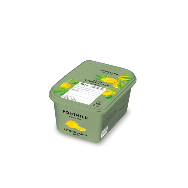 GRANULATED LEMON ZEST FRZ IQF (500G) - PONTHIER