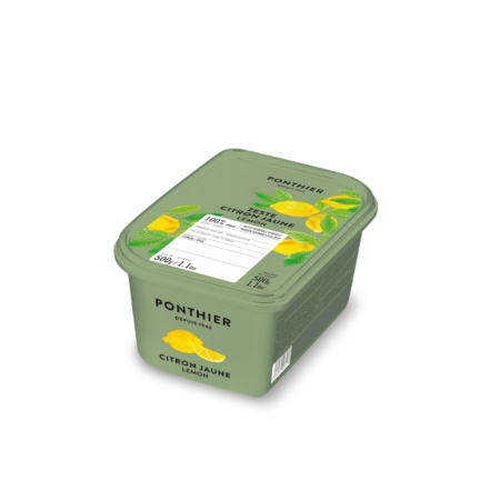 GRANULATED LEMON ZEST FRZ IQF (500G) - PONTHIER