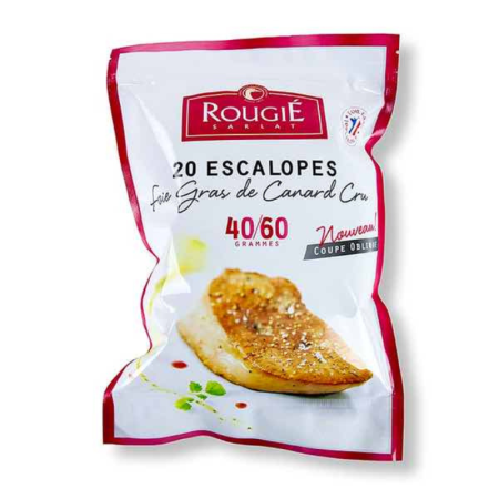 DUCK FOIE GRAS SLICED 40/60 FRZ (~1KG) - ROUGIÉ