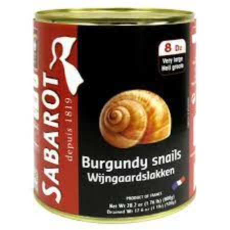 BURGUNDY SNAILS ESCARGOT 4/4 8DZ  (800G) - SABAROT
