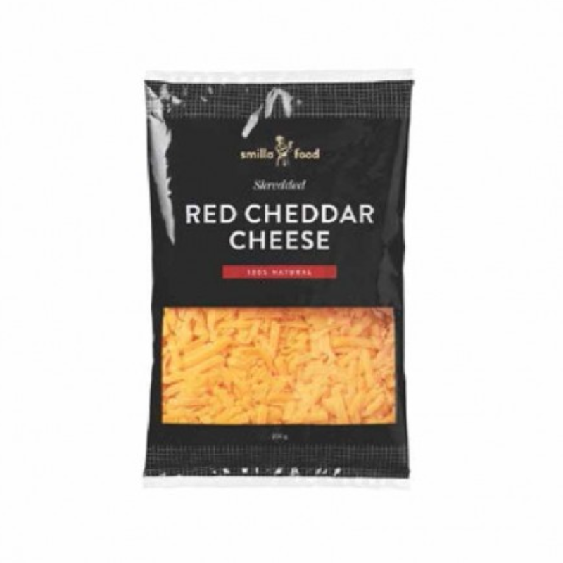 SHREDDED RED CHEDDAR CHEESE (200G) - SMILLA