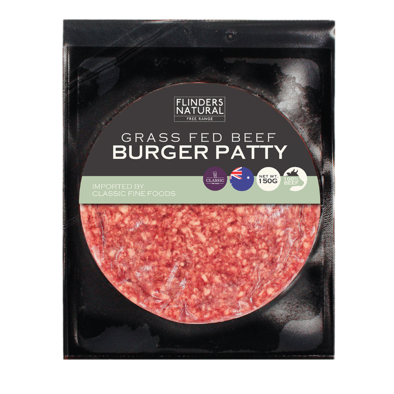 BURGER PATTY GRASS FED  100% (200G) - STANBROKE