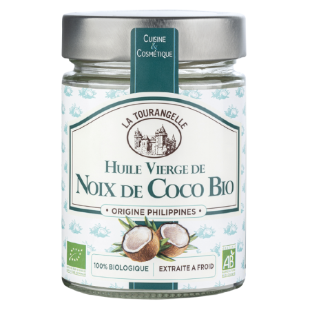 ORGANIC VIRGIN COCONUT OIL (314ML) - LA TOURANGELLE