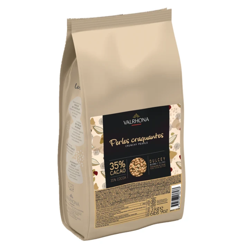 BLOND CRUNCHY PEARLS DULCEY 35% (3KG) - VALRHONA
