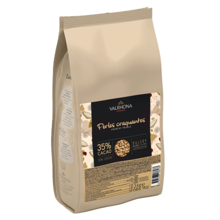 BLOND CRUNCHY PEARLS DULCEY 35% (3KG) - VALRHONA
