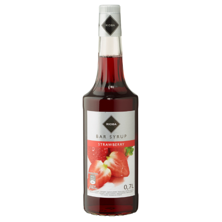 BAR SYRUP STRAWBERRY (700ML) - C6 - RIOBA