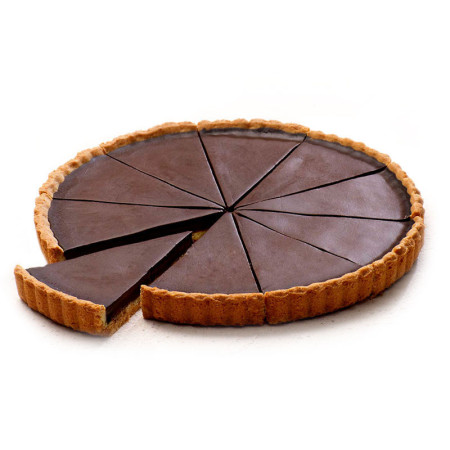 TART DARK CHOCOLATE 70% PRECUT 10 SLICES FRZ (900G) - BONCOLAC