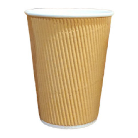 KRAFT RIPPLE PAPER CUP (475ML)*25 - HRK