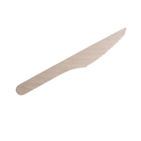 NATURAL WOOD KNIFE (165MM)*5000 - HRK