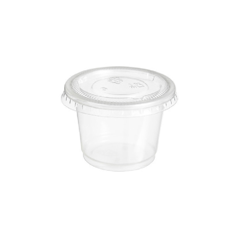 SAUCE POT PLASTIC WITH LID (60ML)*2400 - HRK