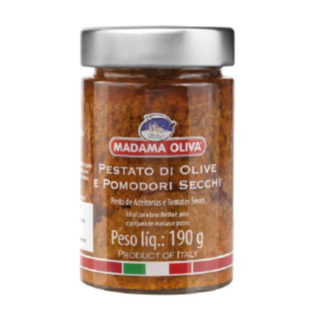 OLIVE & SUNDRIED TOMATO TAPENADE (190G) - MADAMA OLIVA