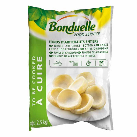 ARTICHOKES BOTTOM FRZ (~45PC/BAG) (2.5KG) - BONDUELLE