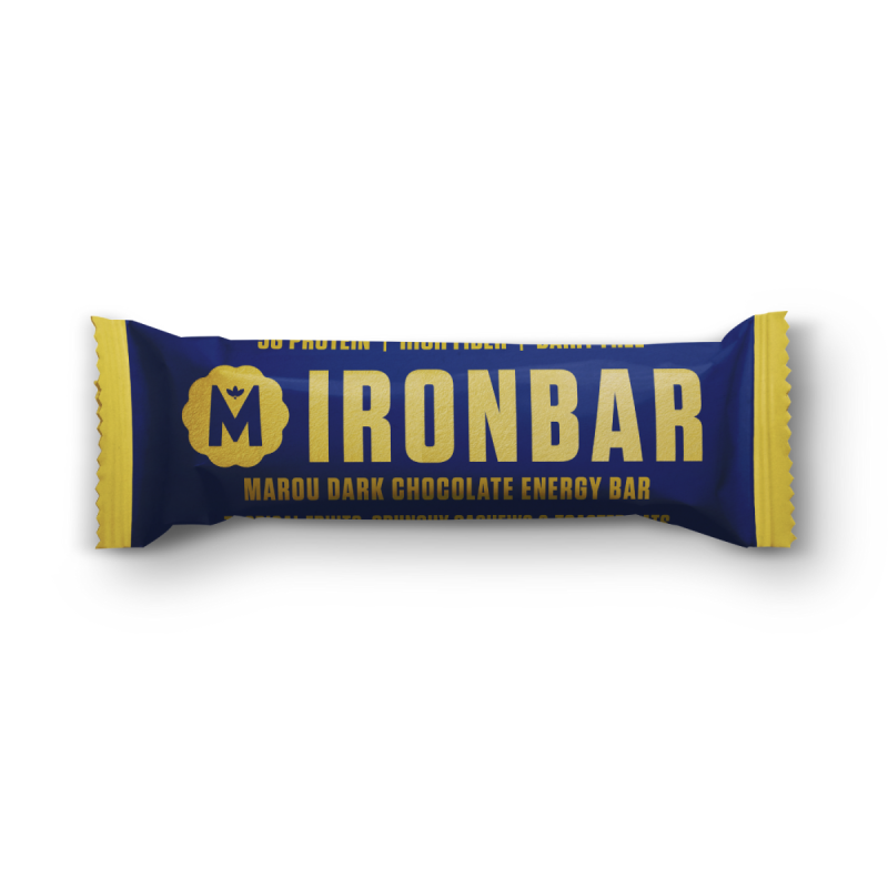 DARK CHOCOLATE PROTEIN IRON BAR (55G) - MAROU