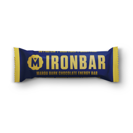 DARK CHOCOLATE PROTEIN IRON BAR (55G) - MAROU