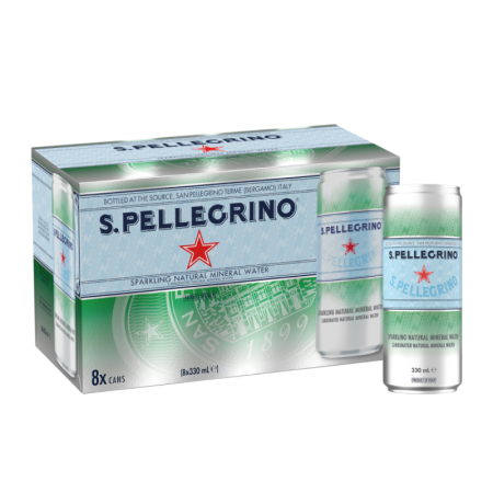 SAN PELLEGRINO SPARKLING CAN (330ML) - C24 - SAN PELLEGRINO