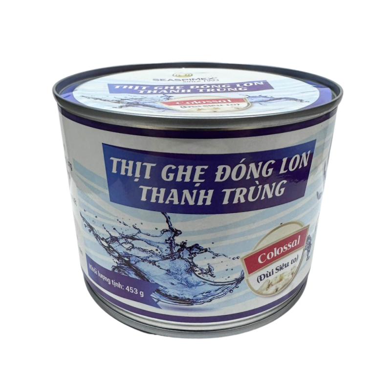 BLUE CRAB COLOSSAL MEAT CANNED PASTEURIZED (453G) - SEASPIMEX