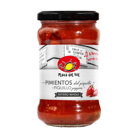 WHOLE PIQUILLO PEPPERS (290G) - PLAZA DEL SOL