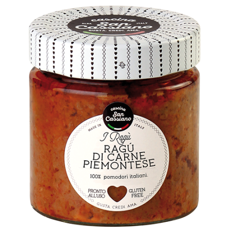 PIEDMONTESE MEAT RAGOUT SAUCE (190G) - CASCINA SAN CASSIANO