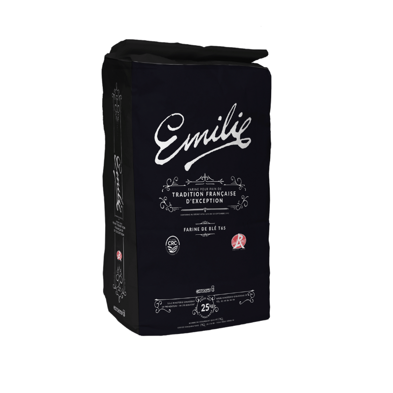 T65 LABEL ROUGE EMILIE BAGUETTE TRADITION FLOUR (25KG) - MINOTERIE GIRARDEAU