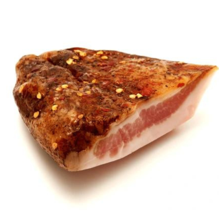IBERIAN CURED SMOKED JOWLS GUANCIALE (~1.2KG) - LA PRUDENCIA