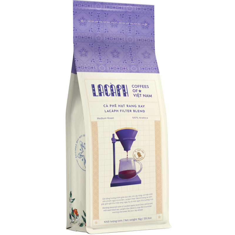 SIGNATURES FILTER BLEND 100% ARABICA GROUND COFFEE (1KG) - LACAPH