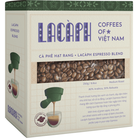 SIGNATURES ESPRESSO BLEND 80% ARABICA 20% ROBUSTA WHOLE BEANS (250G) - LACAPH
