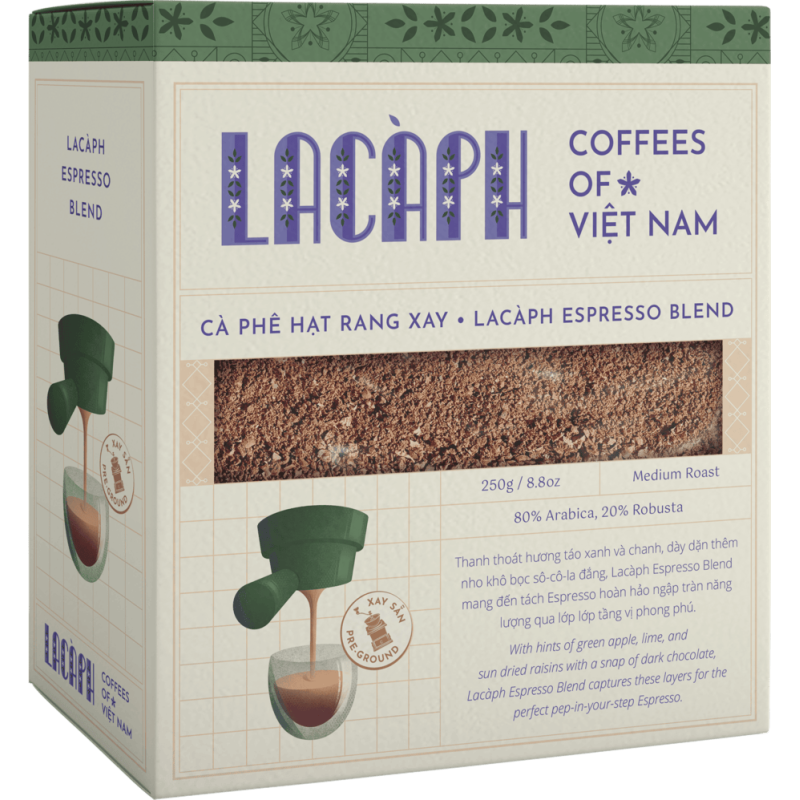 SIGNATURES ESPRESSO BLEND 80% ARABICA 20% ROBUSTA GROUND COFFEE (250G) - LACAPH