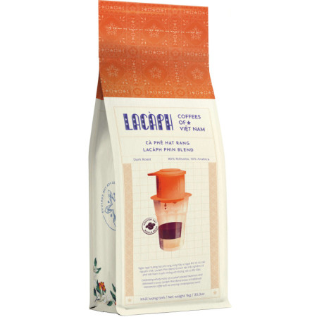 SIGNATURES PHIN BLEND 85% ROBUSTA 15% ARABICA WHOLE BEANS (1KG) - LACAPH