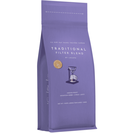 TRADITIONAL FILTER BLEND 100% ARABICA GROUND COFFEE (250G) - LACAPH