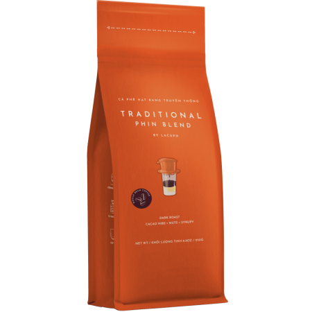 TRADITIONAL PHIN BLEND 100% ROBUSTA WHOLE BEANS (250G) - LACAPH