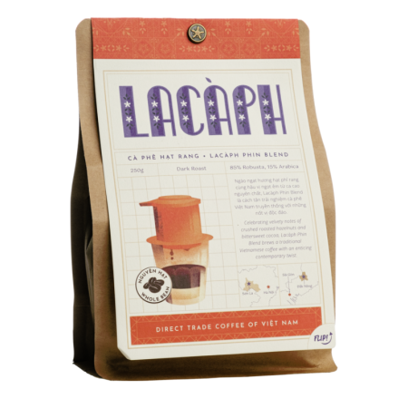 SIGNATURES PHIN BLEND 85% ROBUSTA 15% ARABICA GROUND COFFEE (100G) - LACAPH
