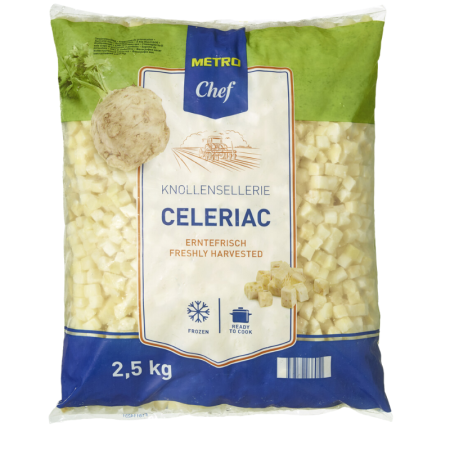 CELERIAC DICED FRZ (2.5KG) - METRO CHEF