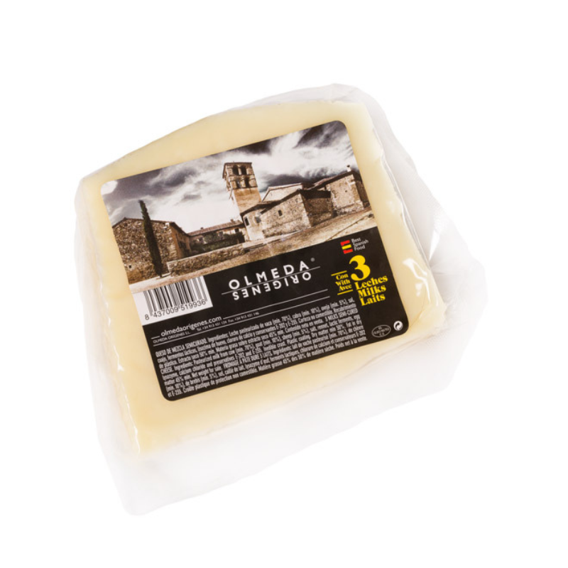 3 MILKS SEMI CURED CHEESE (~200G) - OLMEDA ORIGENES