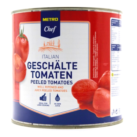 PEELED TOMATOES (2500G) - METRO CHEF