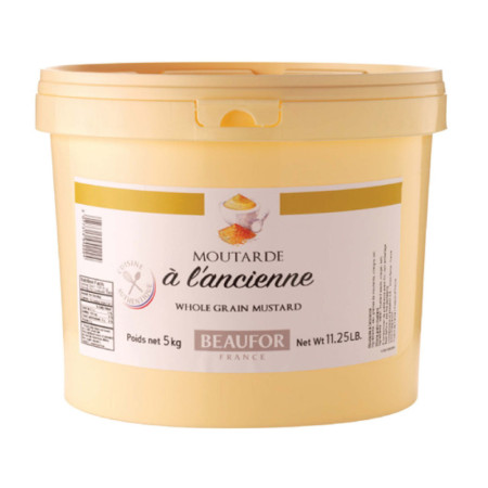 MUSTARD WHOLE GRAIN (5KG) - BEAUFOR