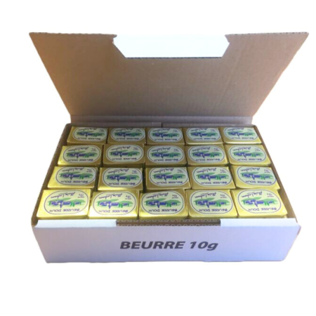 UNSALTED BUTTER PORTION NO PLASTIC FRZ (10G)*100 - BRIOIS