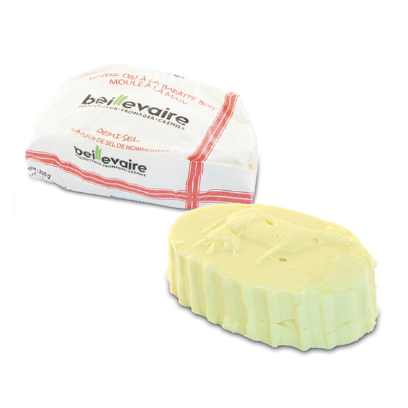 BUTTER SLIGHTLY SALTED (125G) - BEILLEVAIRE