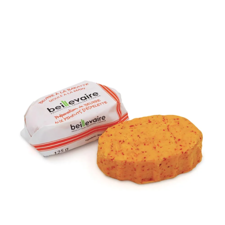 BUTTER SALTED PIMENT ESPELETTE (125G) - BEILLEVAIRE