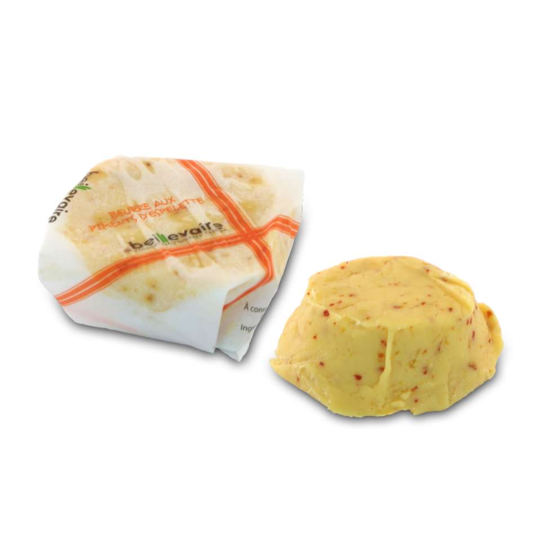 BUTTER SALTED PIMENT D'ESPELETTE PORTION (20G)*50 - BEILLEVAIRE