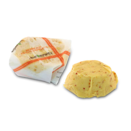 BUTTER SALTED PIMENT D'ESPELETTE PORTION (20G)*50 - BEILLEVAIRE