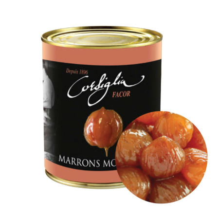 BROKEN CANDIED CHESTNUTS IN SYRUP (650G) - CORSIGLIA