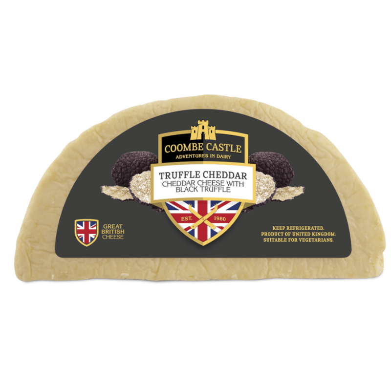 TRUFFLE CHEDDAR 6M (~1KG) - COOMBE CASTLE - DEVON CREAM COMPANY