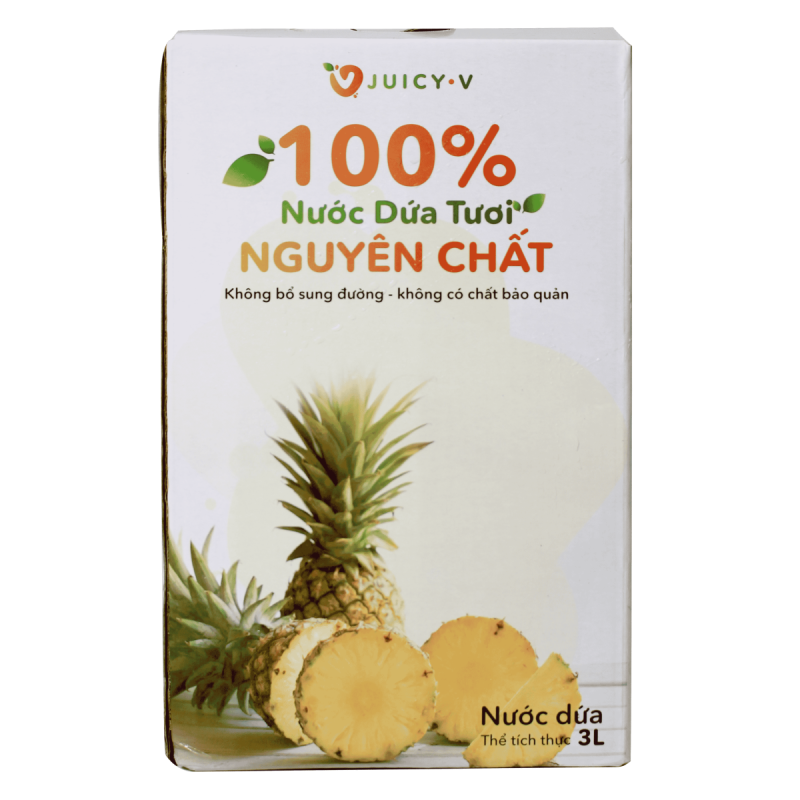 100% PURE PINEAPPLE JUICE (3L) - JUICY V