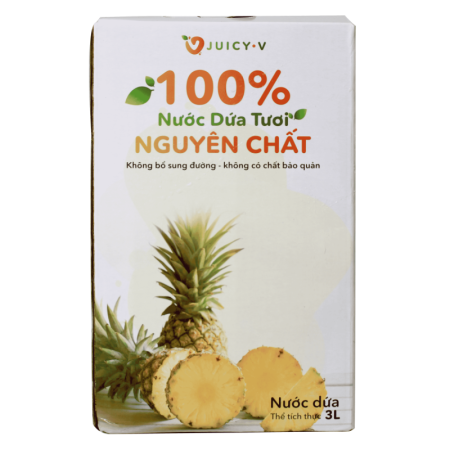 100% PURE PINEAPPLE JUICE (3L) - JUICY V