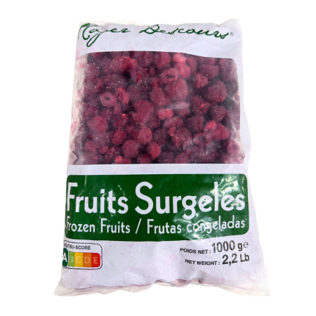IQF FROZEN WHOLE RASPBERRIES (1KG) - LORAGRO