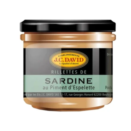 SARDINE RILLETTES (90G) - J.C.DAVID