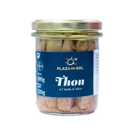 TUNA CHUNK IN SUNFLOW OIL JAR 120G NET (180G) - PLAZA DEL SOL