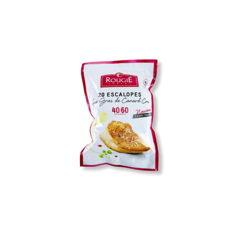 DUCK FOIE GRAS 40/60 4 SLICES FRZ (~180G) - ROUGIÉ