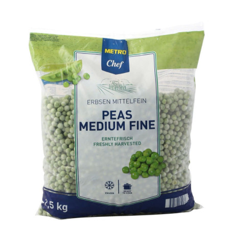 PEAS MEDIUM FINE FRZ (2.5KG) - METRO CHEF