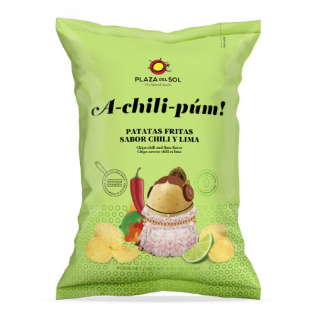 POTATO CHIPS CHILI & LIME (115G) - PLAZA DEL SOL